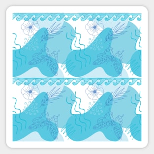 Santorini Greece pattern #2 Sticker